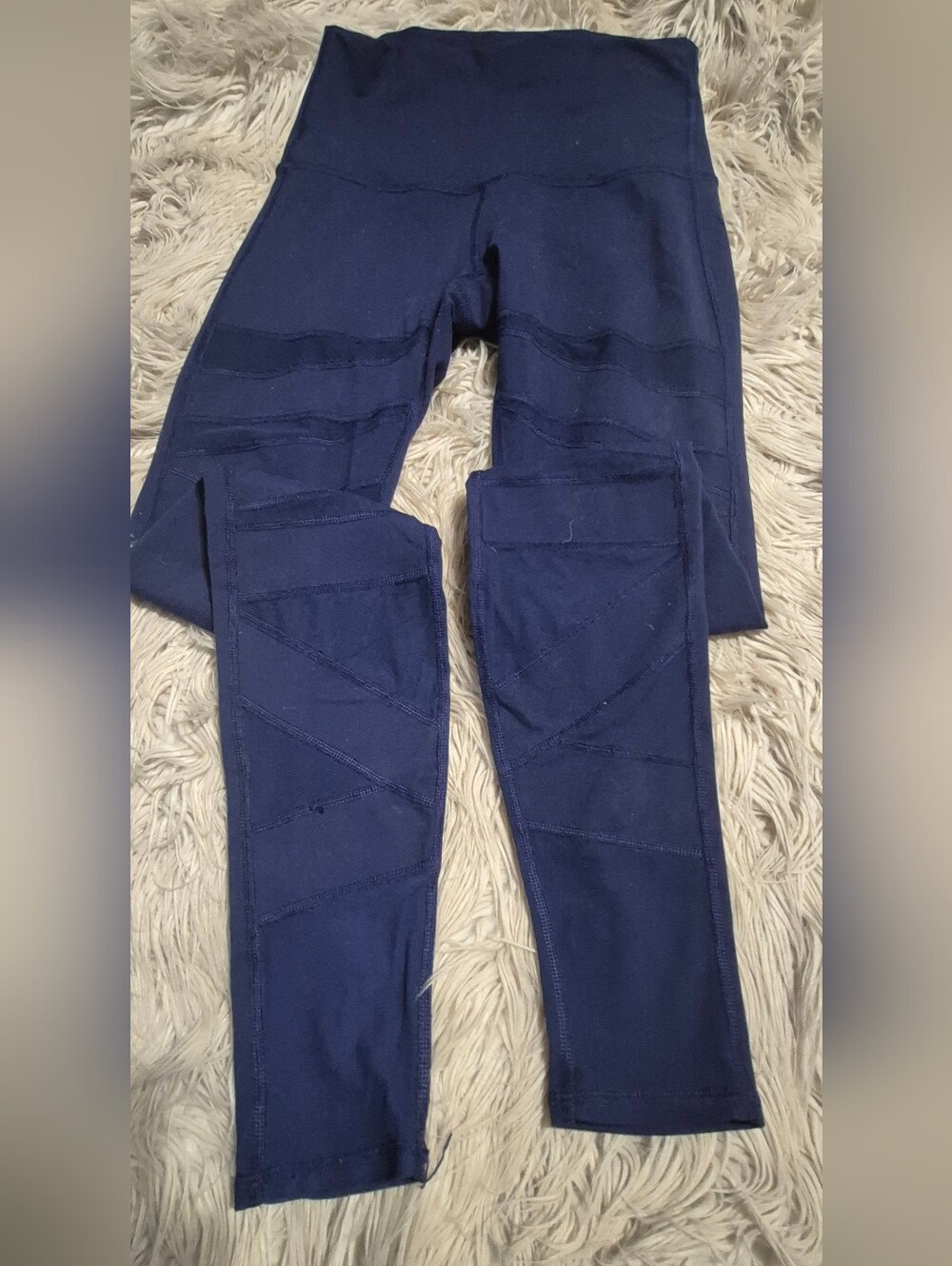 lululemon athletica Deep Navy High-Waist Leggings with Mesh